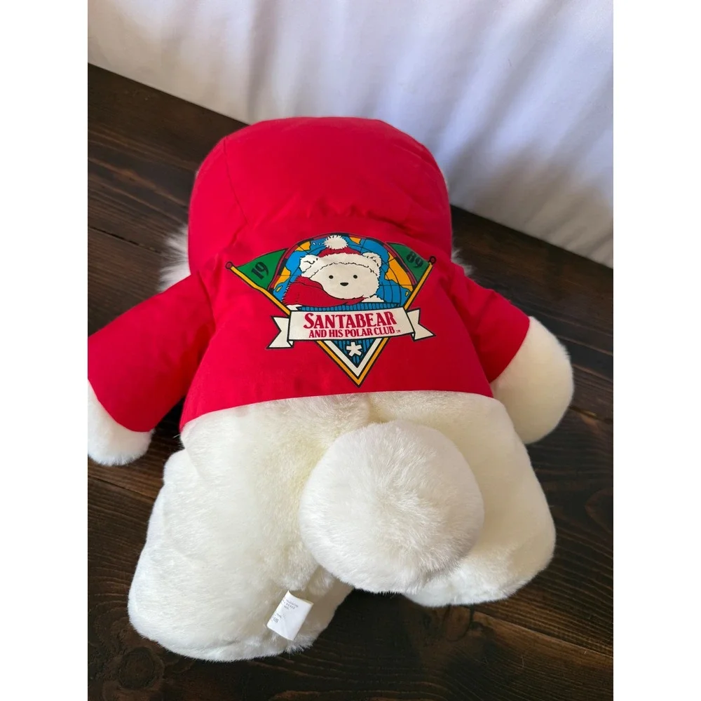 VTG 1989 Santabear Dayton Hudson Trans-Antarctica Expedition Plush Red Jacket